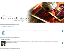Tablet Screenshot of immortallongings.com